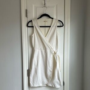 Madewell Texture & Thread Side-Tie Mini Dress